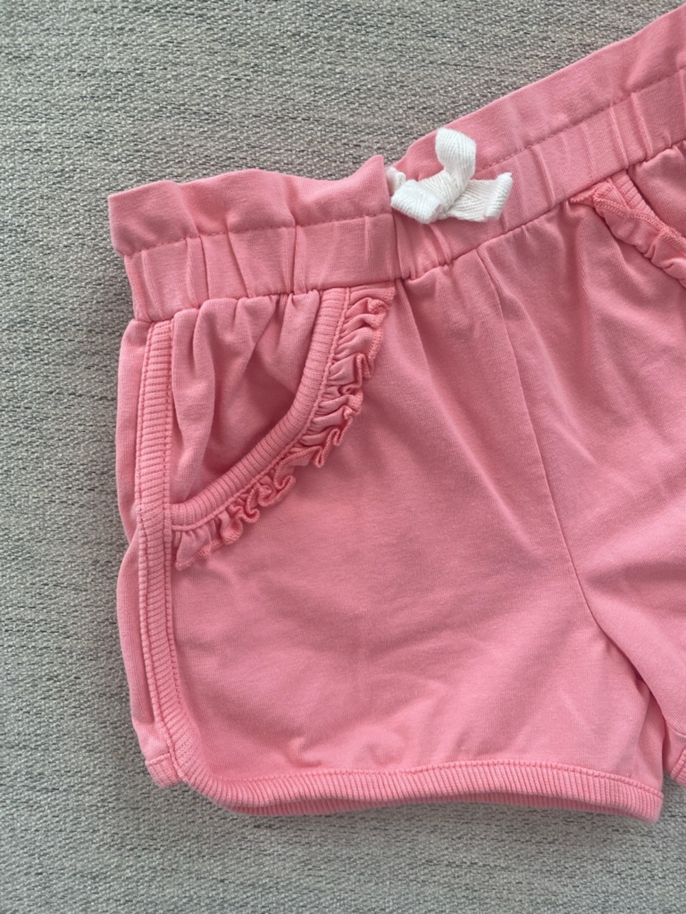 Coral 2T Ruffle Pocket Knit Shorts - Picture 2 of 4